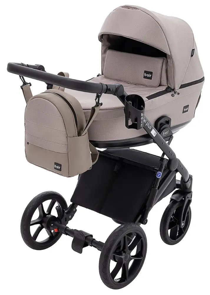 Коляска 2 в 1 Bair Kiwi Plus ECO Soft BKP-455 капучино